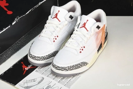 Hyperoad Reimagined Jordan 3 Air Cement White 1022
